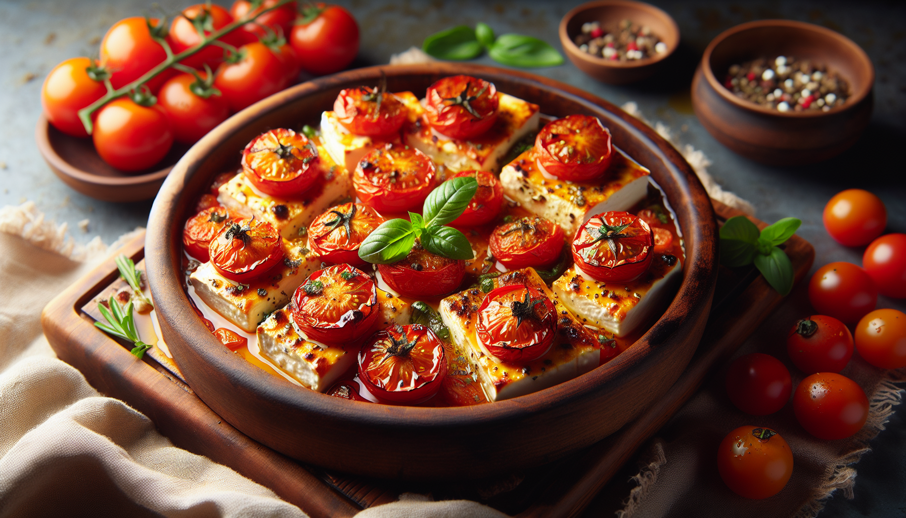 feta al forno con pomodori